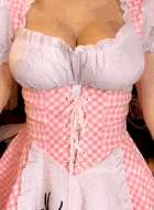 Beautiful Blonde Pulls Tits Out Of Maid Costume