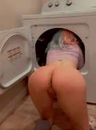 Cool bitch in a wash-machine