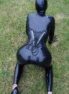 The Rubber Doll Is Taken Out For A Walk In The Park