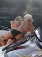 Girls humping each other on the boat