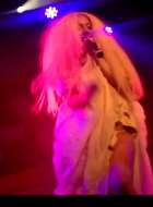 Lady Gaga Flashing Her Bush Onstage